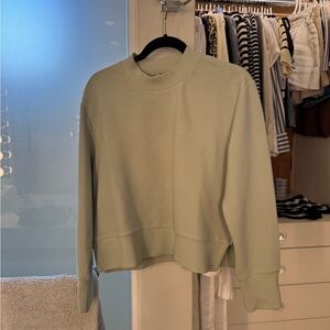 Varley Mint Green Ribbed sweatshirt